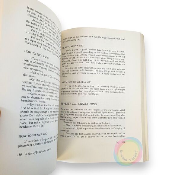 Vintage 1978 Vidal Sassoon A Year of Health & Beauty Book Hair Style 70s Makeup - Picture 12 of 16